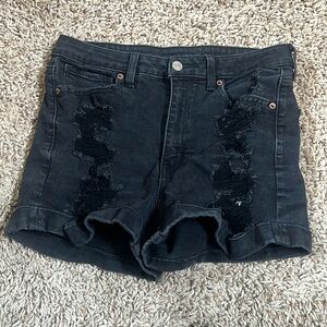 American Eagle black stretch shorts